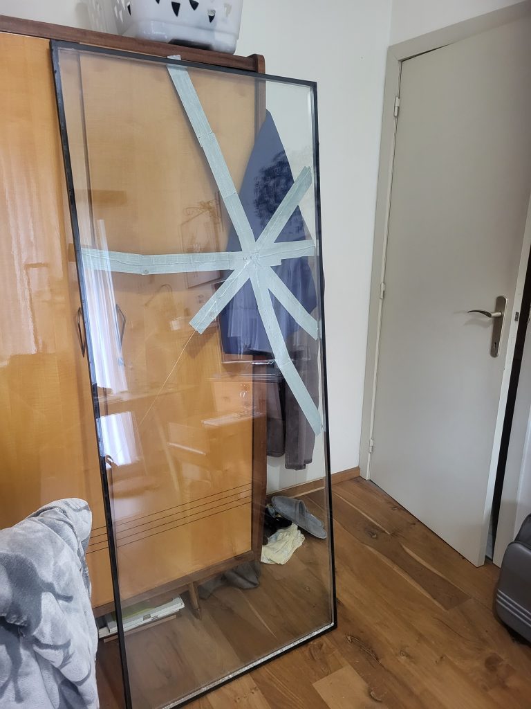 glazen deur herstellen