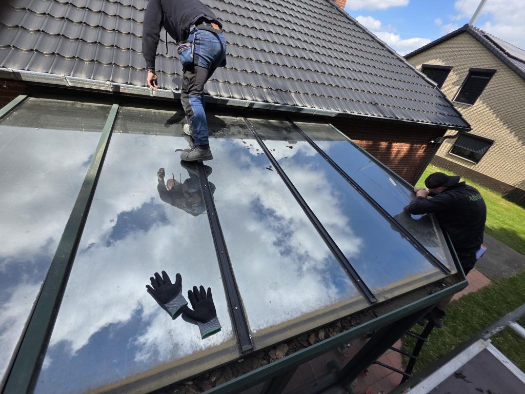 overkapping glas dak vervangen