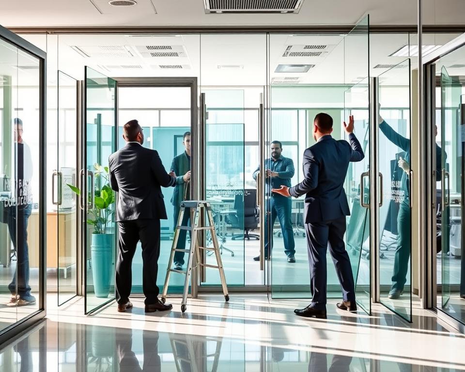 Image of various types of glass being replaced