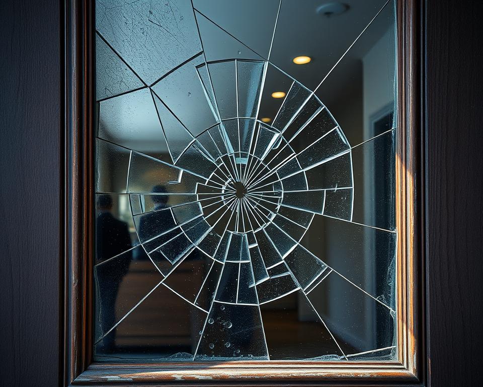 gebarsten glas vervangen in raam of deur